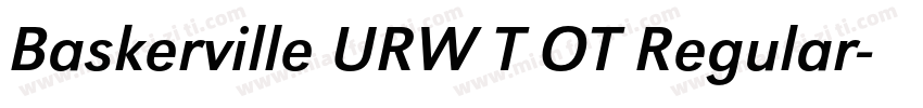 Baskerville URW T OT Regular字体转换